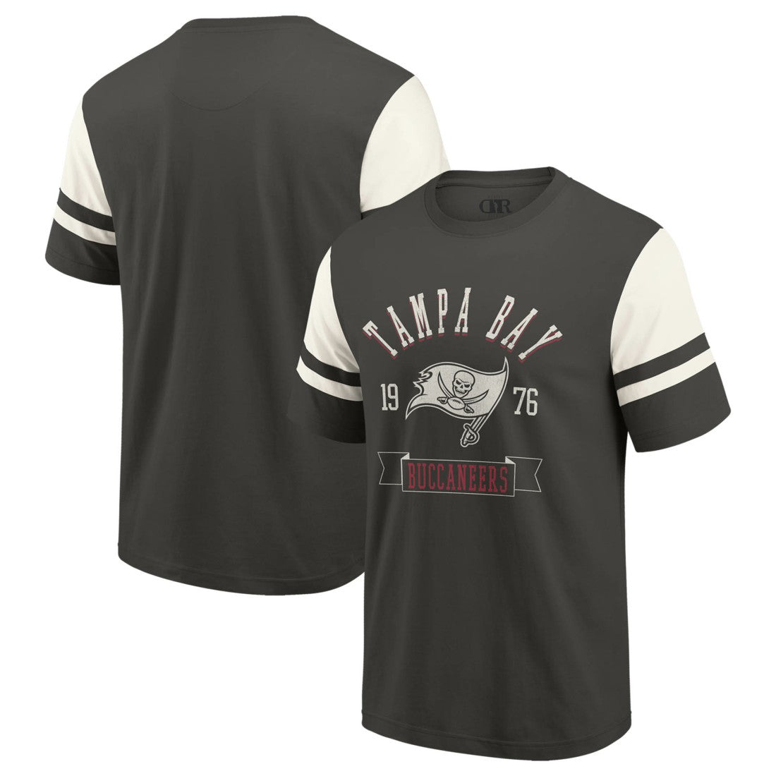 Tampa Bay Buccaneers Darius Rucker Collection Football T-Shirt Pewter - Fanatics