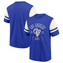 Los Angeles Rams Darius Rucker Collection Football T-Shirt Royal - Fanatics
