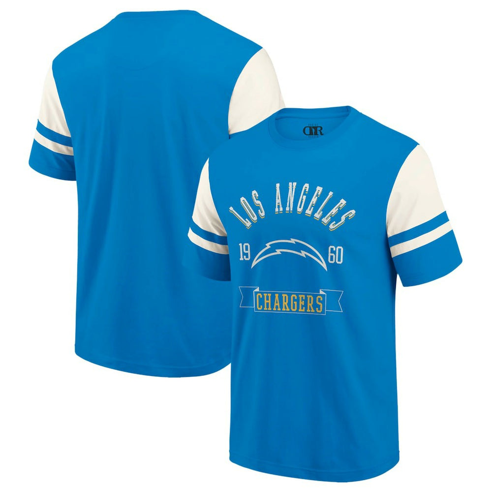 Los Angeles Chargers Darius Rucker Collection Football T-Shirt Powder Blue - Fanatics