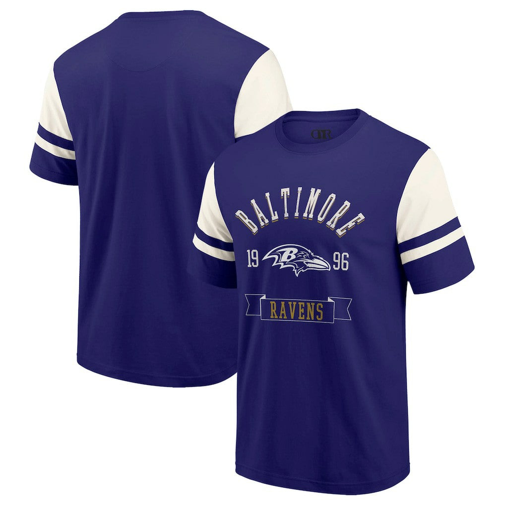 Baltimore Ravens Darius Rucker Collection Football T-Shirt Purple - Fanatics