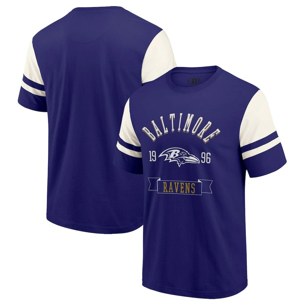 Baltimore Ravens Darius Rucker Collection Football T-Shirt Purple - Fanatics