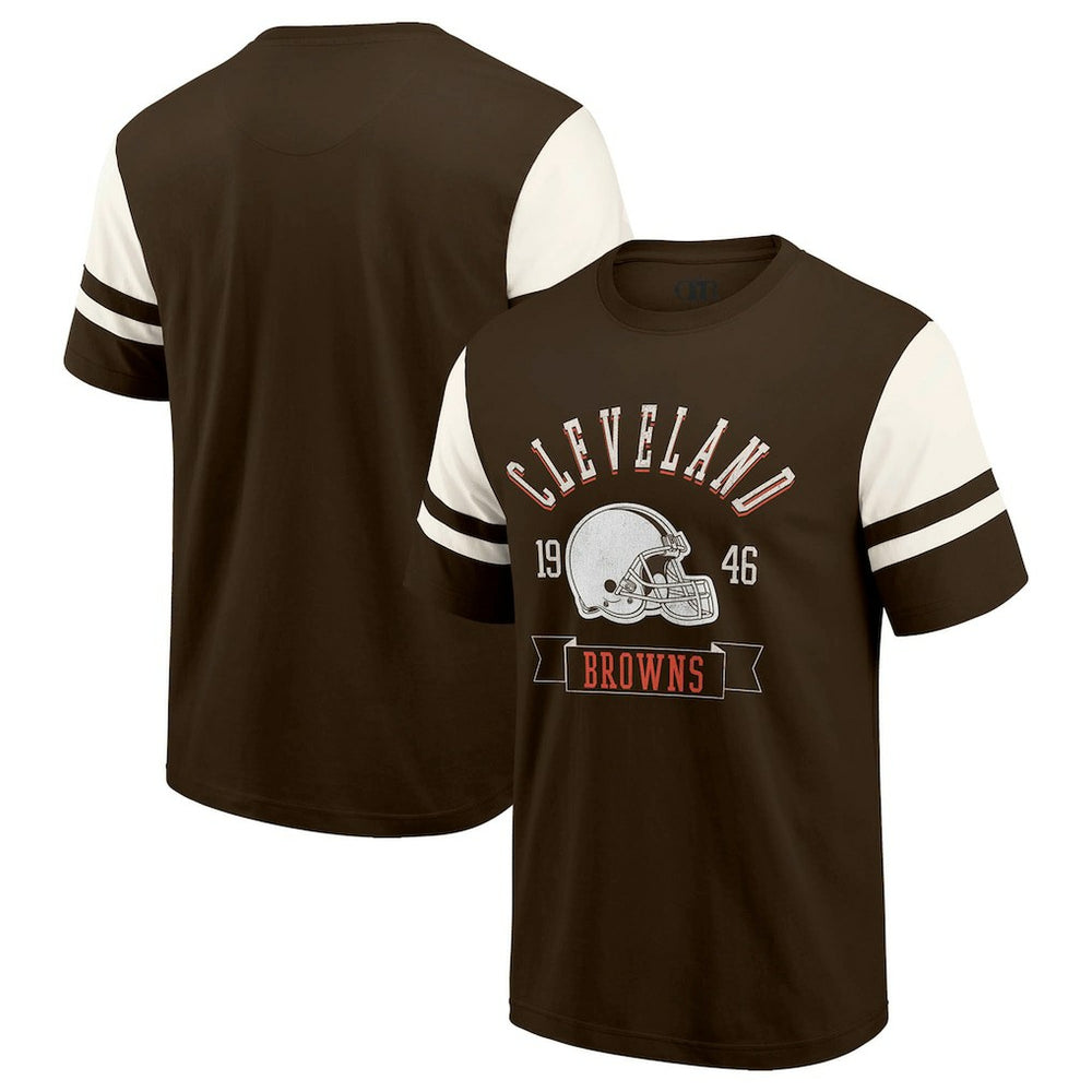 Cleveland Browns Darius Rucker Collection Football T-Shirt Brown - Fanatics