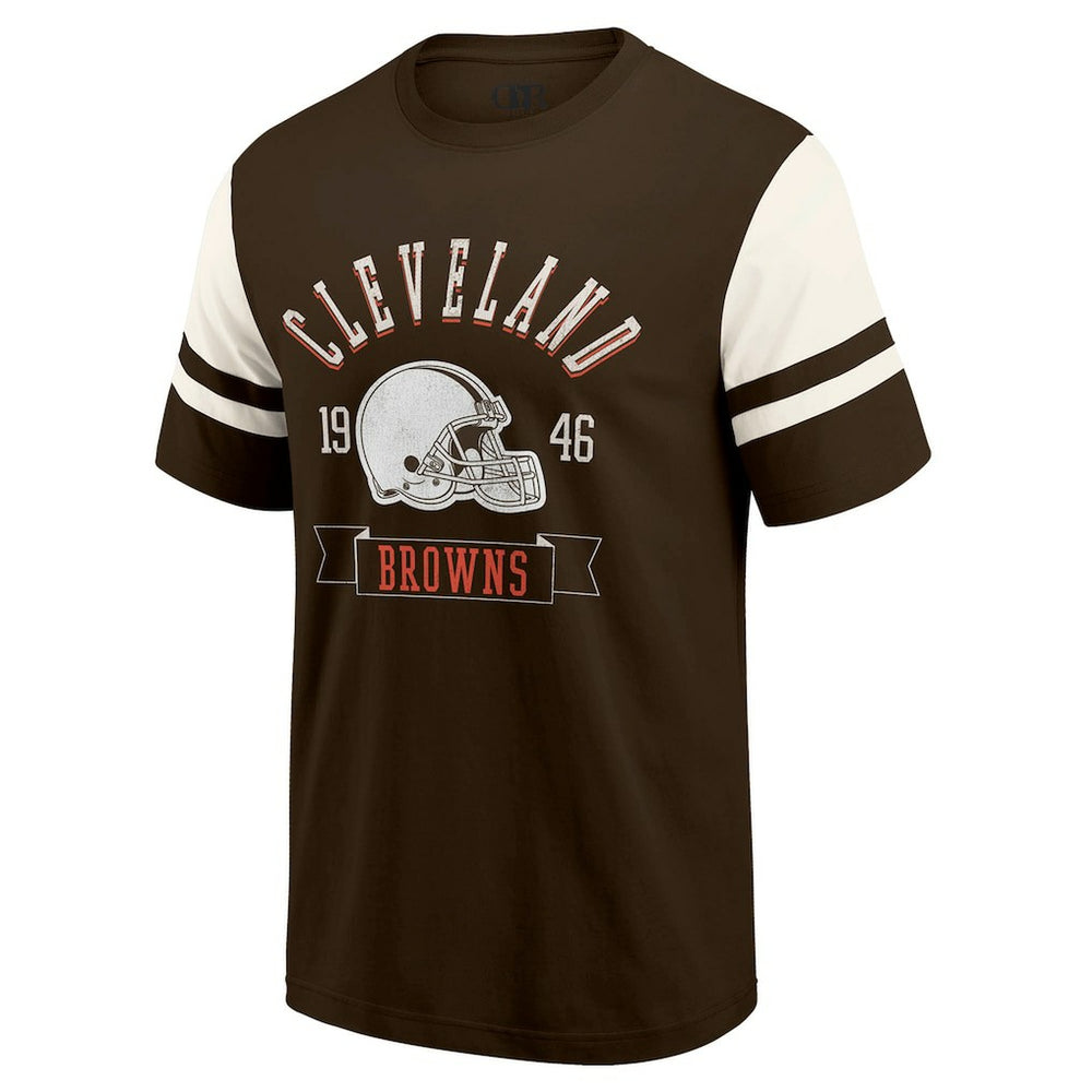 Cleveland Browns Darius Rucker Collection Football T-Shirt Brown - Fanatics