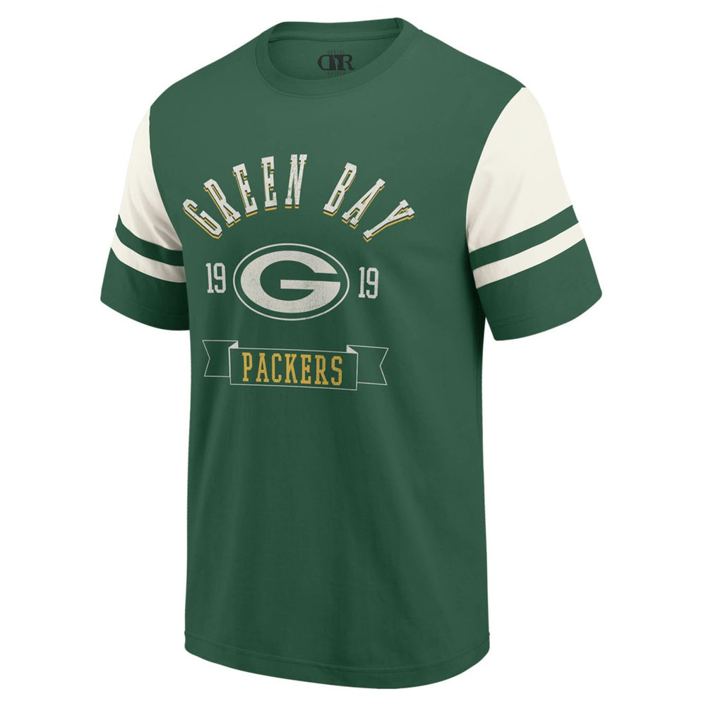 Green Bay Packers Darius Rucker Collection Football T-Shirt Green - Fanatics
