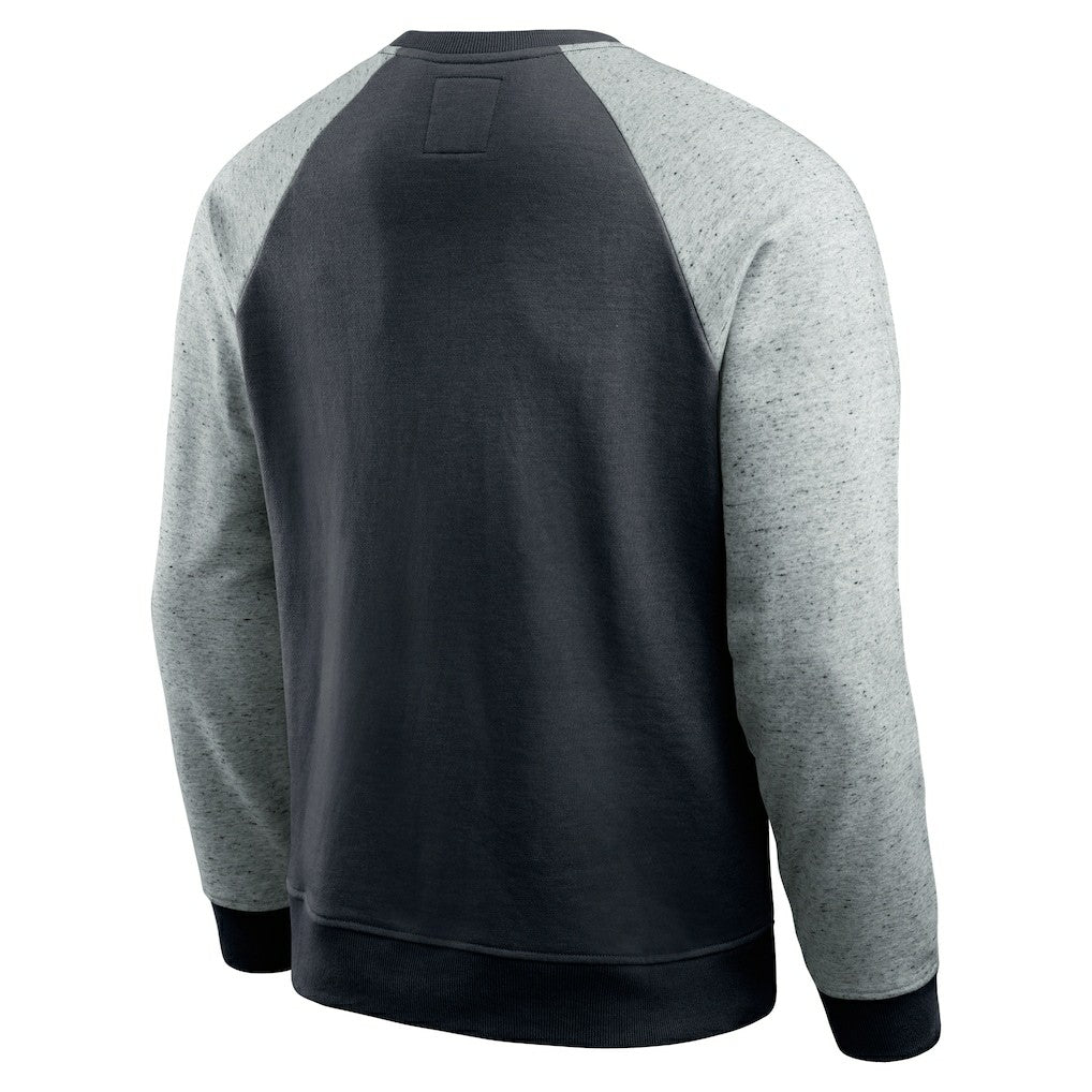 Carolina Panthers Darius Rucker Collection Colorblock Pullover Sweatshirt Black/Heather Gray - Fanatics
