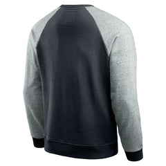 Carolina Panthers Darius Rucker Collection Colorblock Pullover Sweatshirt Black/Heather Gray - Fanatics