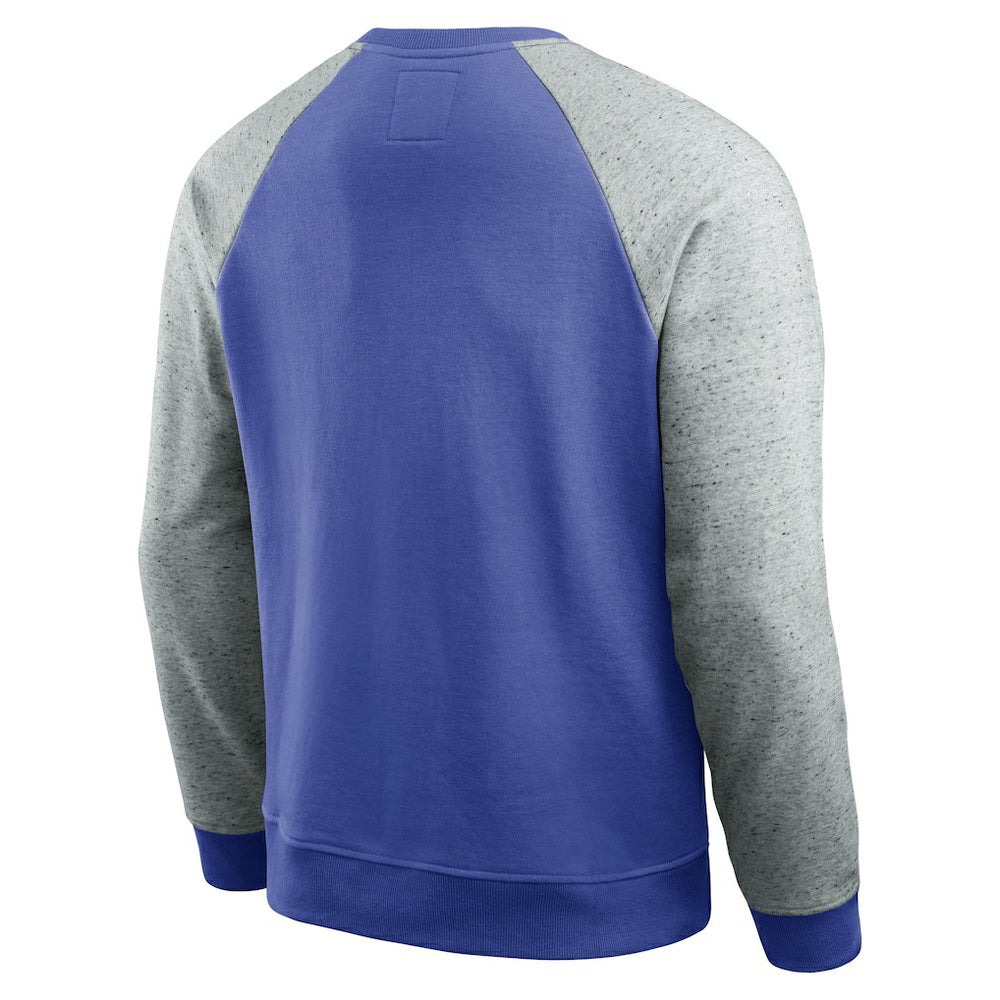 Los Angeles Rams Darius Rucker Collection Colorblock Pullover Sweatshirt Royal/Heather Gray - Fanatics