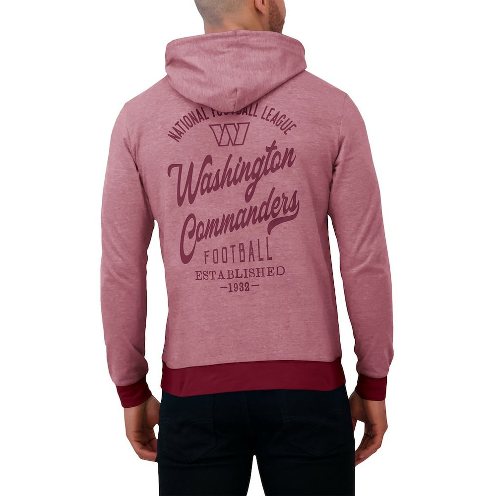 Washington Commanders Darius Rucker Collection Tonal Knit Pullover Hoodie Burgundy - Fanatics