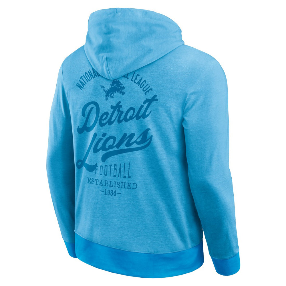 Detroit Lions Darius Rucker Collection Tonal Knit Pullover Hoodie Blue - Fanatics