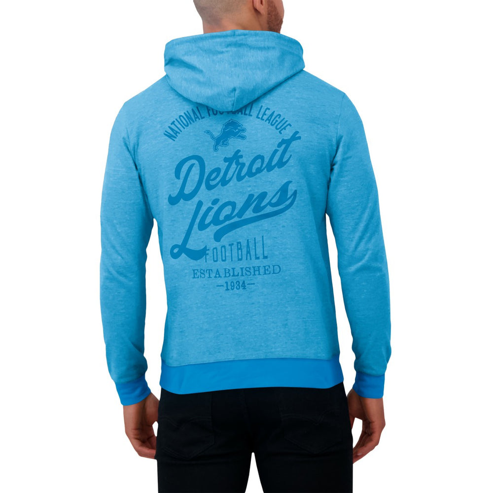 Detroit Lions Darius Rucker Collection Tonal Knit Pullover Hoodie Blue - Fanatics