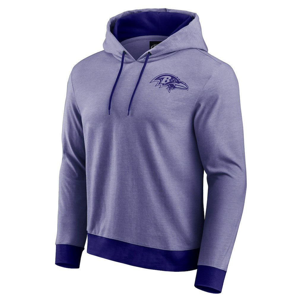 Baltimore Ravens Darius Rucker Collection Tonal Knit Pullover Hoodie Purple - Fanatics
