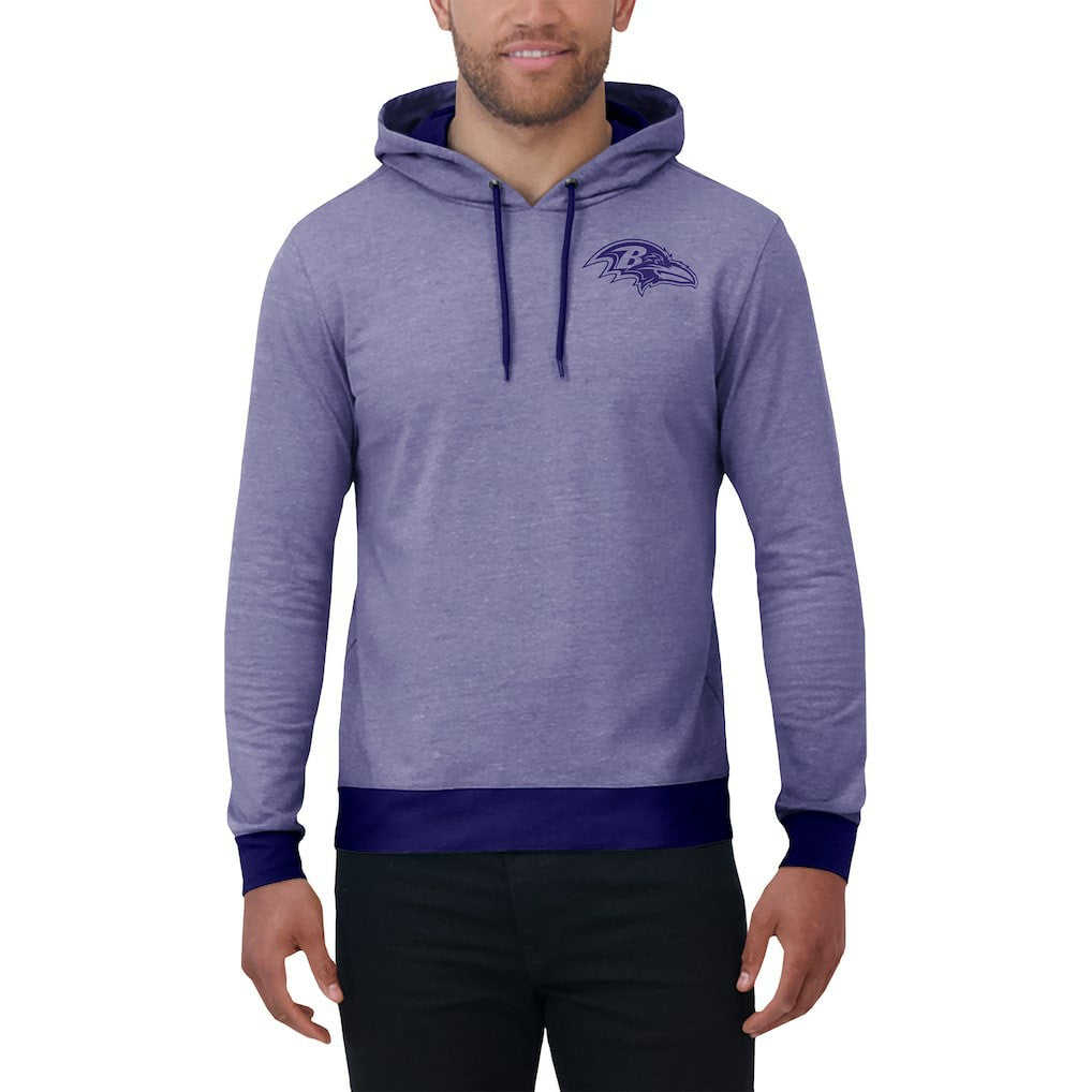 Baltimore Ravens Darius Rucker Collection Tonal Knit Pullover Hoodie Purple - Fanatics
