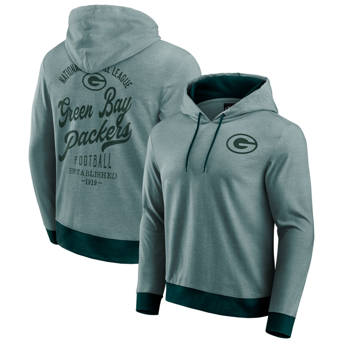 Green Bay Packers Darius Rucker Collection Tonal Knit Pullover Hoodie Green - Fanatics