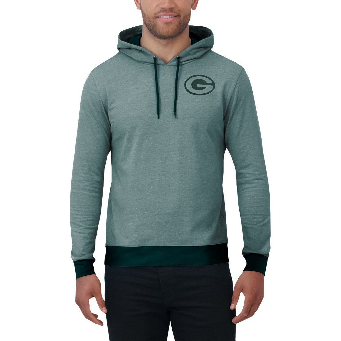 Green Bay Packers Darius Rucker Collection Tonal Knit Pullover Hoodie Green - Fanatics