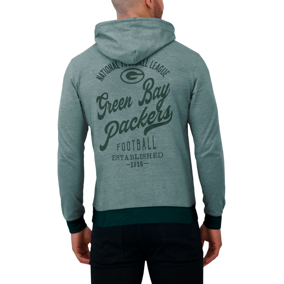 Green Bay Packers Darius Rucker Collection Tonal Knit Pullover Hoodie Green - Fanatics
