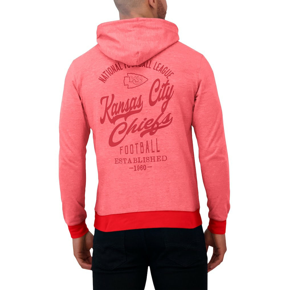 Kansas City Chiefs Darius Rucker Collection Tonal Knit Pullover Hoodie Red - Fanatics