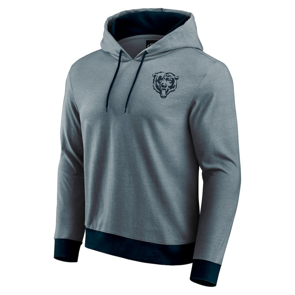 Chicago Bears Darius Rucker Collection Tonal Knit Pullover Hoodie Navy - Fanatics