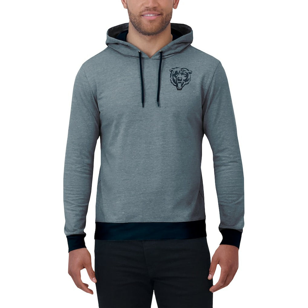 Chicago Bears Darius Rucker Collection Tonal Knit Pullover Hoodie Navy - Fanatics