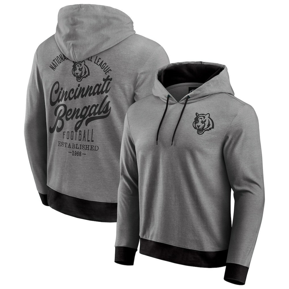 Cincinnati Bengals Darius Rucker Collection Tonal Knit Pullover Hoodie Black - Fanatics