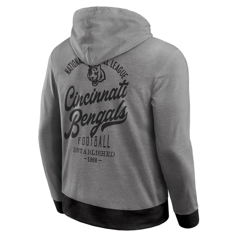 Cincinnati Bengals Darius Rucker Collection Tonal Knit Pullover Hoodie Black - Fanatics