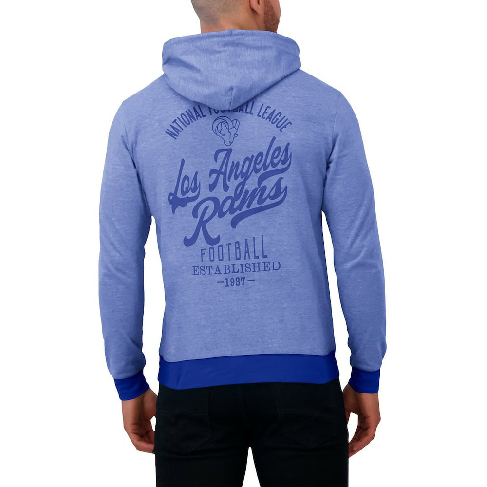 Los Angeles Rams Darius Rucker Collection Tonal Knit Pullover Hoodie Royal - Fanatics