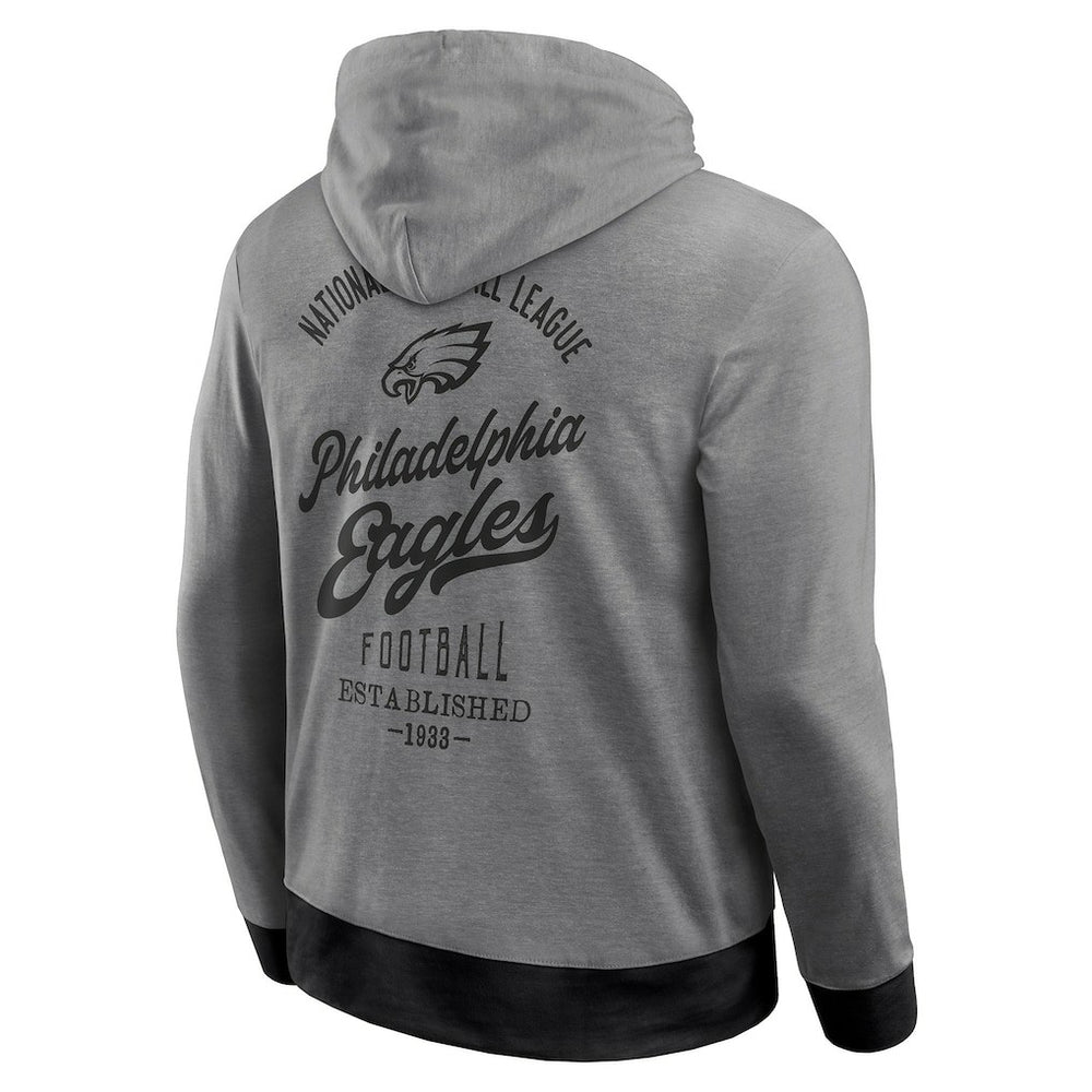 Philadelphia Eagles Darius Rucker Collection Tonal Knit Pullover Hoodie Gray - Fanatics