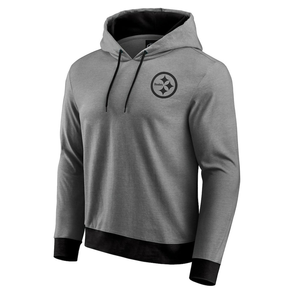 Pittsburgh Steelers Darius Rucker Collection Tonal Knit Pullover Hoodie Black - Fanatics