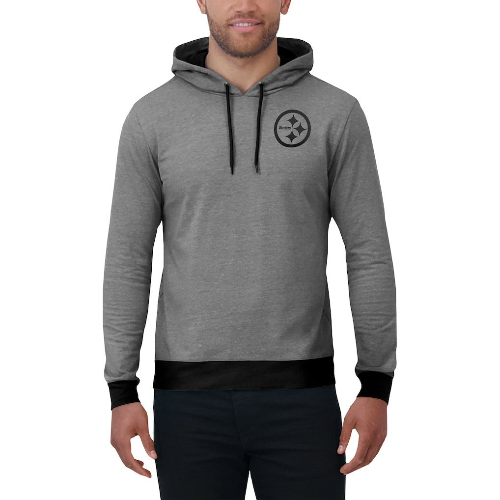 Pittsburgh Steelers Darius Rucker Collection Tonal Knit Pullover Hoodie Black - Fanatics