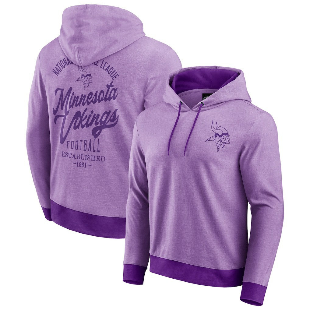 Minnesota Vikings Darius Rucker Collection Tonal Knit Pullover Hoodie Purple - Fanatics