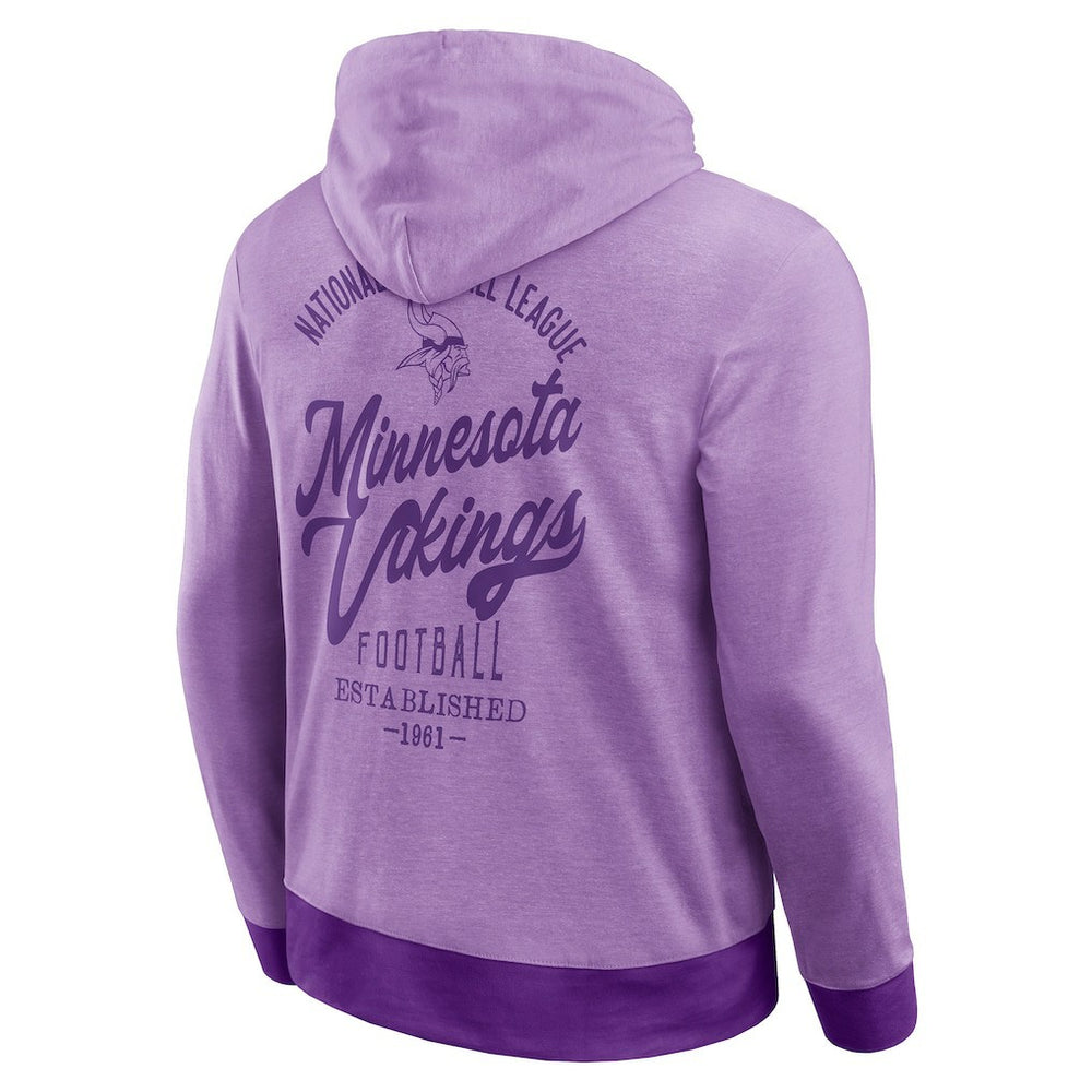 Minnesota Vikings Darius Rucker Collection Tonal Knit Pullover Hoodie Purple - Fanatics