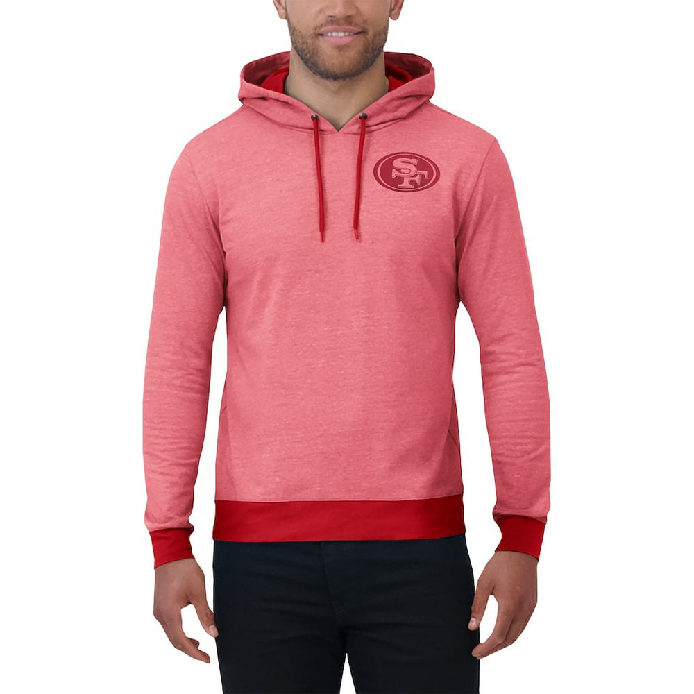 San Francisco 49ers Darius Rucker Collection Tonal Knit Pullover Hoodie Scarlet - Fanatics