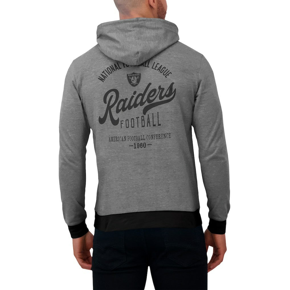 Las Vegas Raiders Darius Rucker Collection Tonal Knit Pullover Hoodie Black - Fanatics