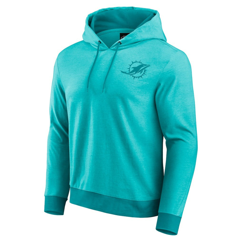 Miami Dolphins Darius Rucker Collection Tonal Knit Pullover Hoodie Aqua - Fanatics