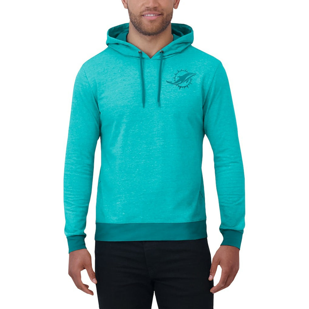 Miami Dolphins Darius Rucker Collection Tonal Knit Pullover Hoodie Aqua - Fanatics