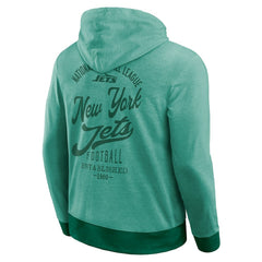 New York Jets Darius Rucker Collection Tonal Knit Pullover Hoodie Green - Fanatics