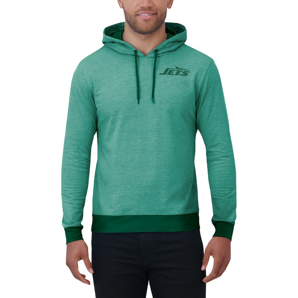 New York Jets Darius Rucker Collection Tonal Knit Pullover Hoodie Green - Fanatics