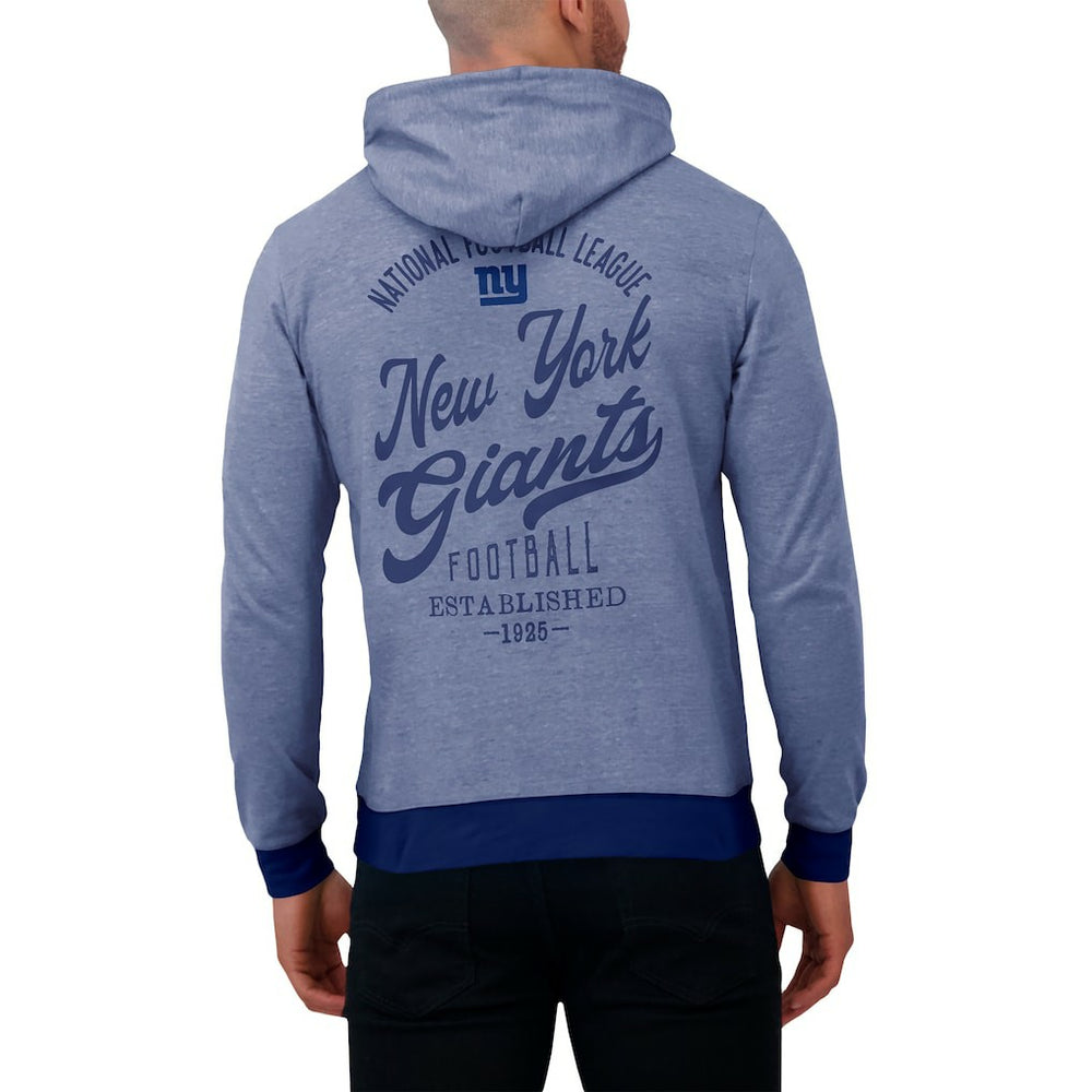 New York Giants Darius Rucker Collection Tonal Knit Pullover Hoodie Royal - Fanatics