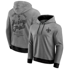 New Orleans Saints Darius Rucker Collection Tonal Knit Pullover Hoodie Black - Fanatics