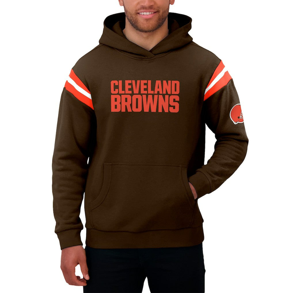 Cleveland Browns Darius Rucker Collection Football Washed Pullover Hoodie Brown - Fanatics