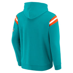 Miami Dolphins Darius Rucker Collection Football Washed Pullover Hoodie Aqua - Fanatics