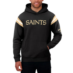 New Orleans Saints Darius Rucker Collection Football Washed Pullover Hoodie Black - Fanatics