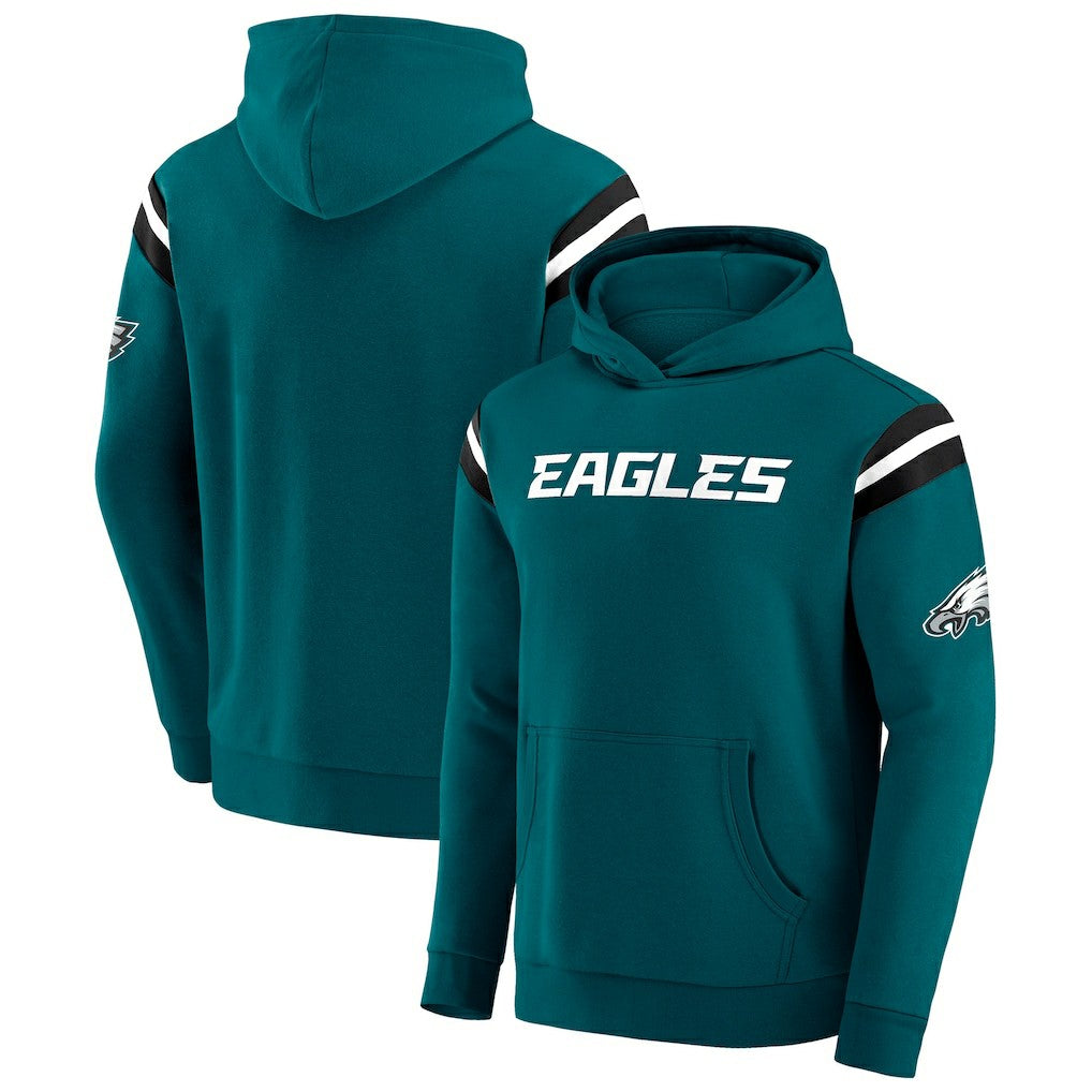 Philadelphia Eagles Darius Rucker Collection Football Washed Pullover Hoodie Green - Fanatics