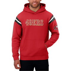 San Francisco 49ers Darius Rucker Collection Football Washed Pullover Hoodie Scarlet - Fanatics