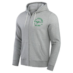 New York Jets Darius Rucker Collection Vintage Stripe Full-Zip Hoodie Heather Gray - Fanatics