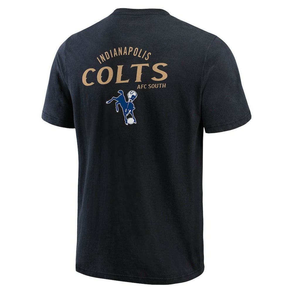 Indianapolis Colts Darius Rucker Collection Washed Henley T-Shirt Black - Fanatics