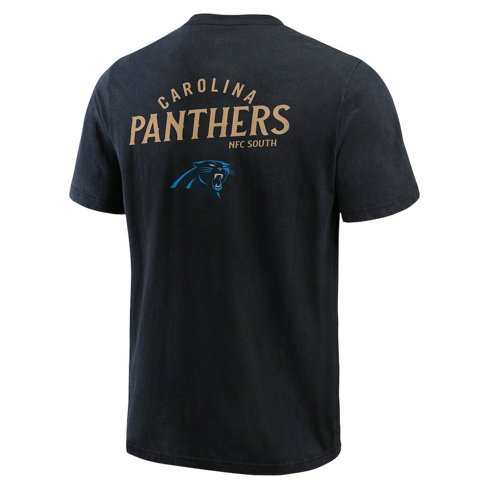Carolina Panthers Darius Rucker Collection Washed Henley T-Shirt Black - Fanatics