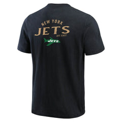 New York Jets Darius Rucker Collection Washed Henley T-Shirt Black - Fanatics