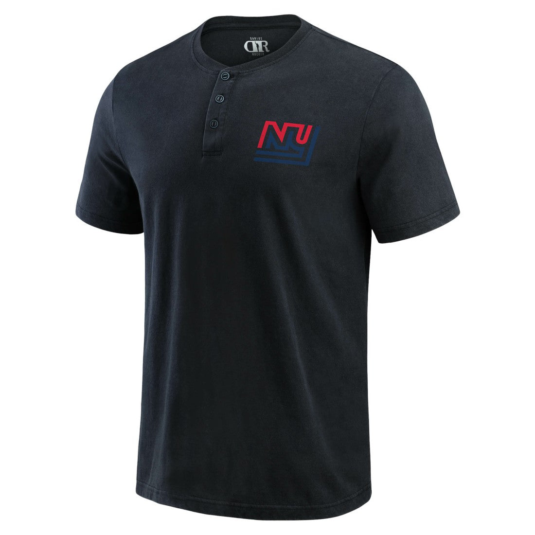 New York Giants Darius Rucker Collection Washed Henley T-Shirt Black - Fanatics