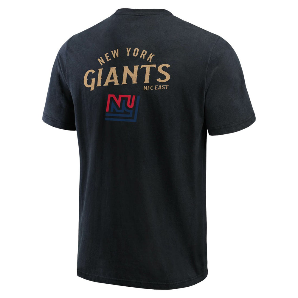 New York Giants Darius Rucker Collection Washed Henley T-Shirt Black - Fanatics