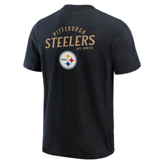 Pittsburgh Steelers Darius Rucker Collection Washed Henley T-Shirt Black - Fanatics